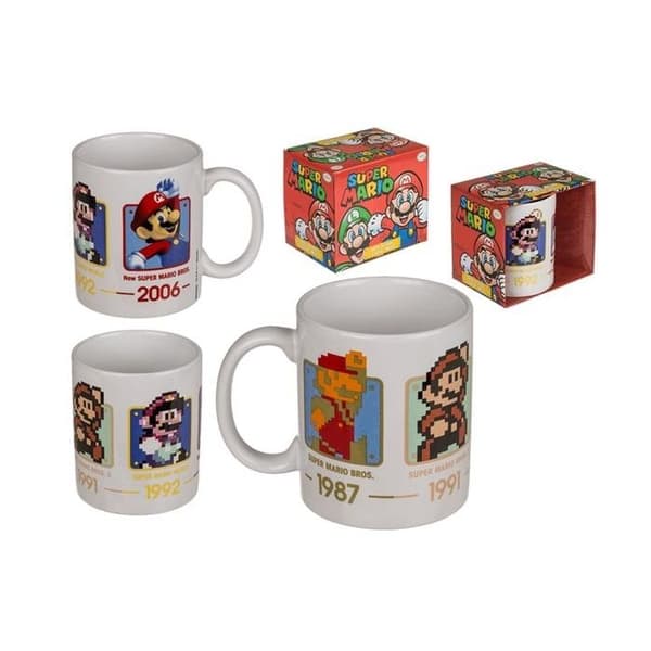 Videospelsmugg Super Mario 1987 till 2006 original nördmugg