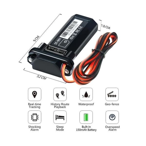 Tracker GPS - EUROWEB - Bilspårning - Geo-stängsel - Larm - Intern batteri