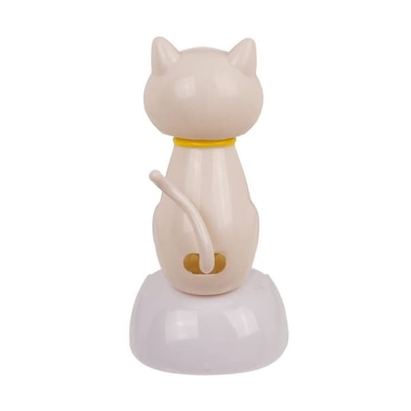 Chatfigur som gör huvudrörelser i solen
