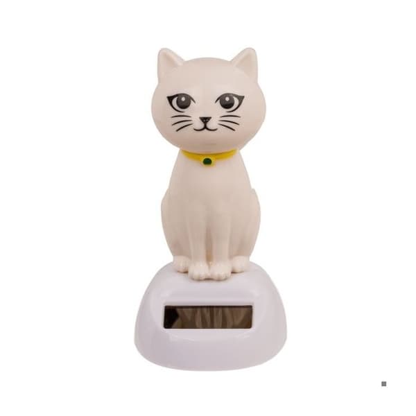 Chatfigur som gör huvudrörelser i solen