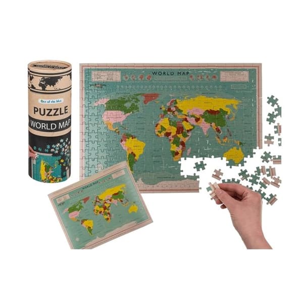 Världskarta pussel 300 bitar Land Earth Map Pussel