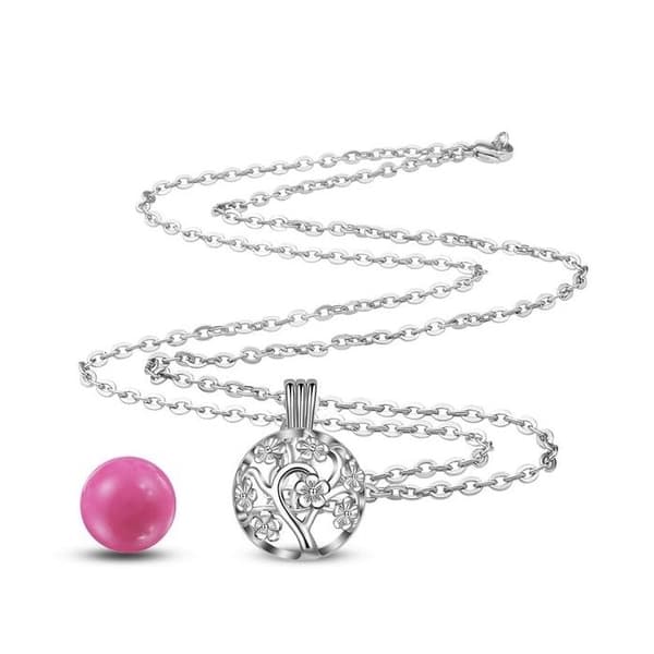 Graviditetsboll blommor rosa rund