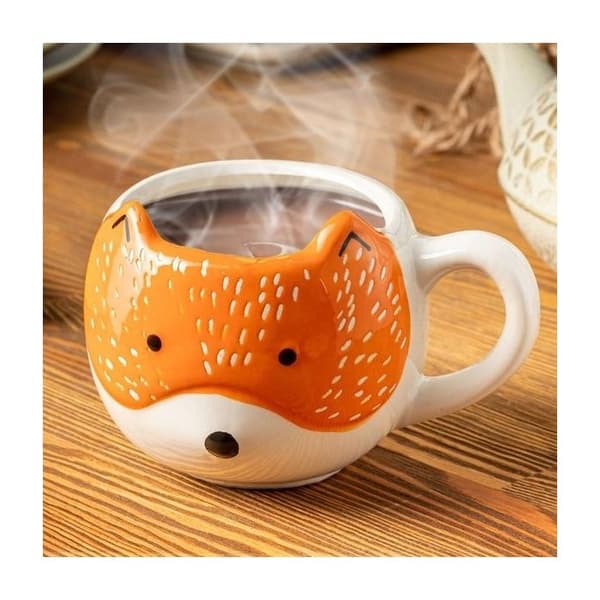Rävmugg Kaffe- och temugg söt djurpresentidé