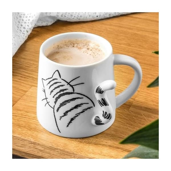 3D-präglad tailed kattmugg Djurmugg