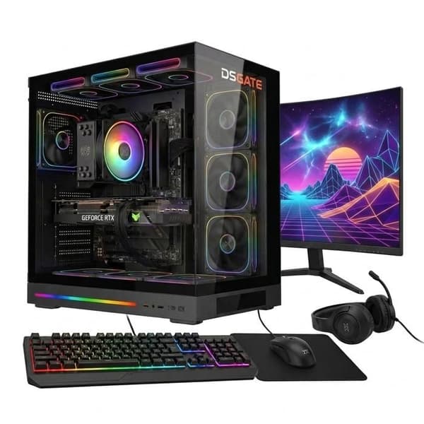 DSGATE Cloud LCD V pelitietokone Ryzen 7 7700X RTX 5070 12 Gt