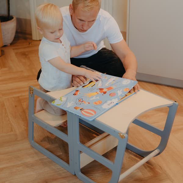 Transformerbart køkkentårn, grå farve