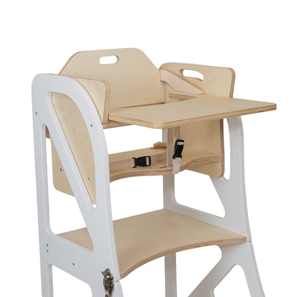 Transformable Kitchen Tower Securestep och tilläggsset för barnstol, vit färg