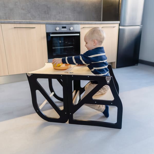 Muuntuva Kitchen Tower Securestep- ja syöttötuolin lisäosasarja, musta
