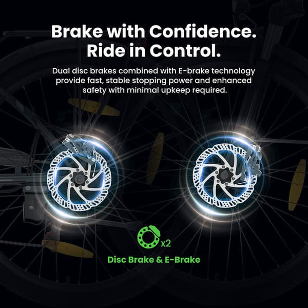 Touroll B1 Step-Through e-cykel 25km/h 90km räckvidd 561,6Wh batteri