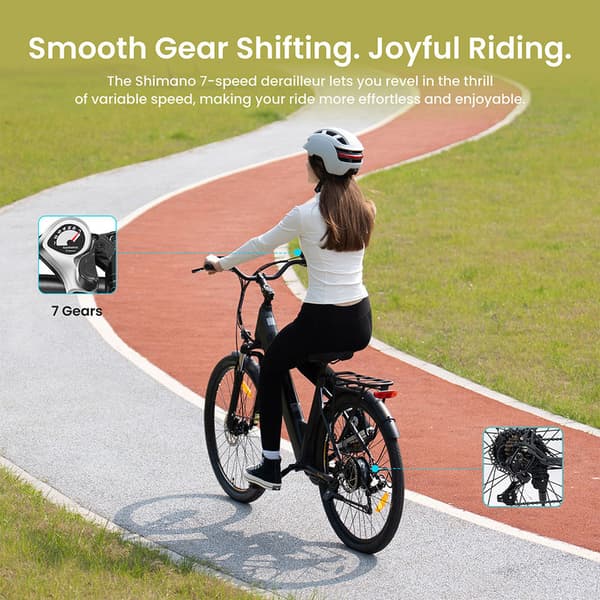 Eleglide T2 e-cykel 25km/h 100km räckvidd 468Wh batteri