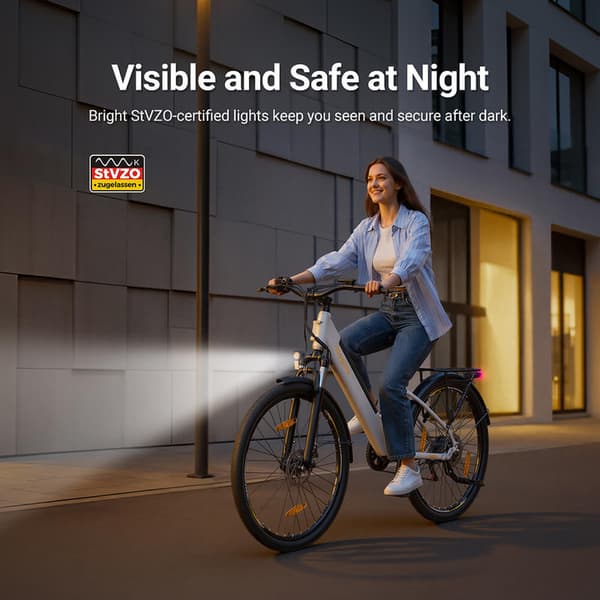 Eleglide T1 ST Step-Through e-cykel 25km/h 100km räckvidd 468Wh batteri