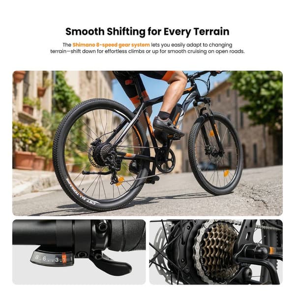 Touroll U2 Pro e-cykel 25km/h 150km räckvidd 720Wh batteri