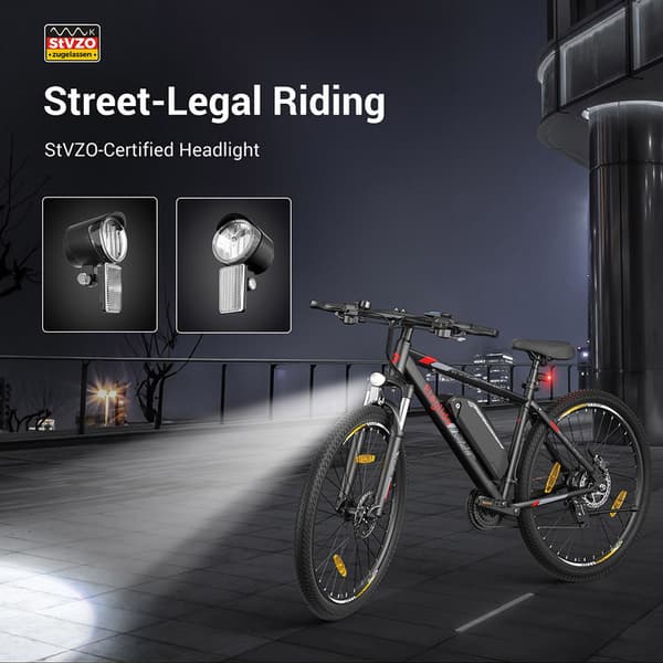 Eleglide Mopride 2 e-cykel 25km/h 150km räckvidd 648Wh batteri