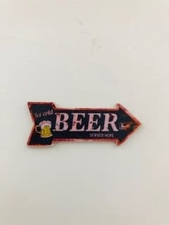 Miniatyrskylt BEER 1:12