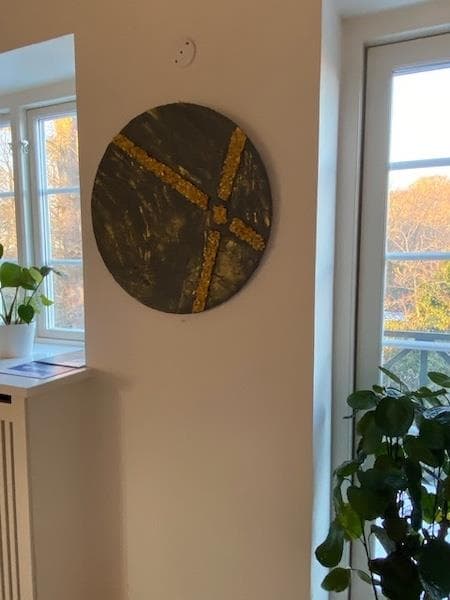 Maalaus laavakivillä Islannista