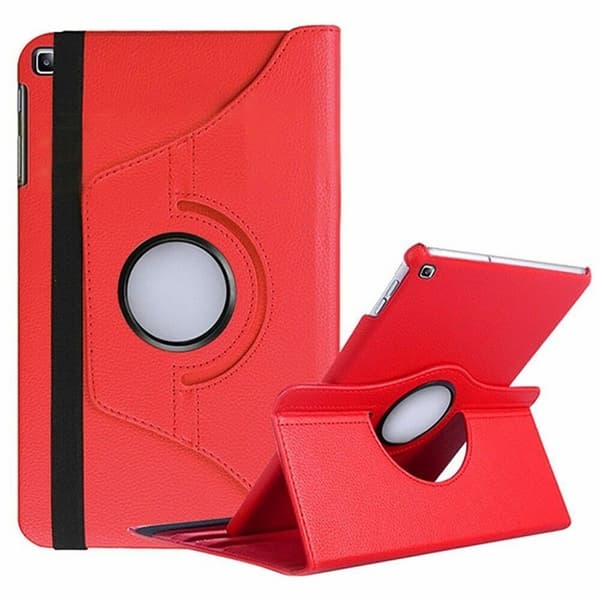 Etui til Samsung Galaxy Tab A9 / Tab A11 - Etui 360° Roterbart - Rød