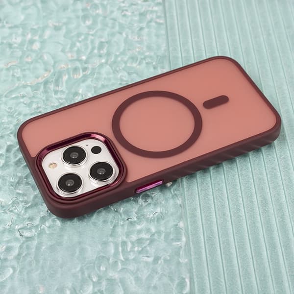 iPhone 17 - Frozen MagSafe Mag -kuori - Punainen