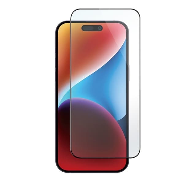 PANZER® Näytönsuoja iPhone 15 Pro Maxille – Premium Silicate Full-Fit Lasi 9H