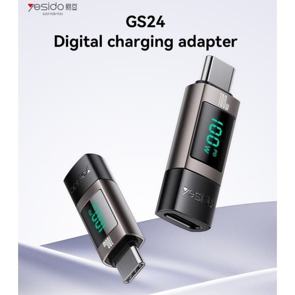USB-C–USB-C-adapter 100 W PD-lataus ja 480 Mbps tiedonsiirto