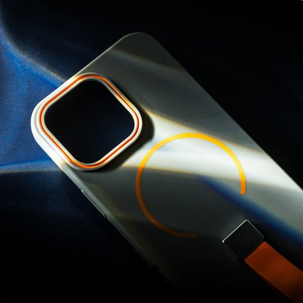 Loop Thin Mag cover til iPhone 15 - MagSafe med fingerholder Grå
