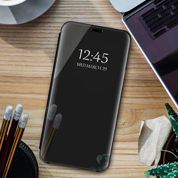 Clear View Cover til Samsung Galaxy S23 5G - Sort