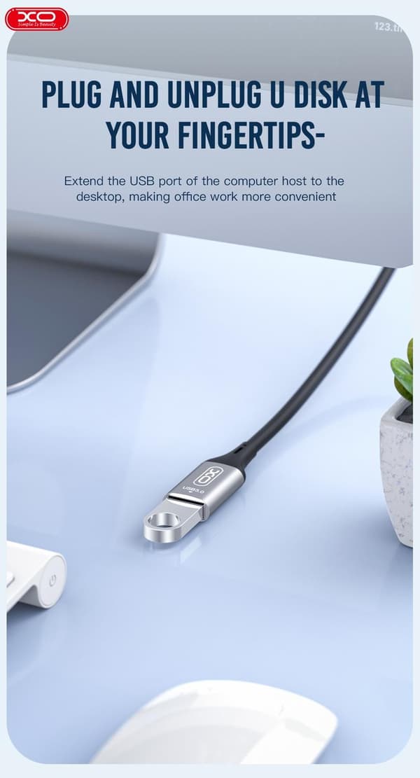 3m USB-A Hane till USB-A Hona Förlängningskabel – Snabb Dataöverföring