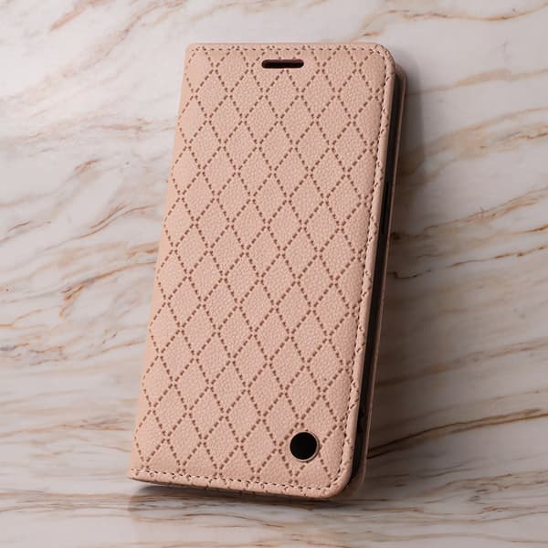 iPhone 16 Plus - Smart Caro -mobiililompakko, beige