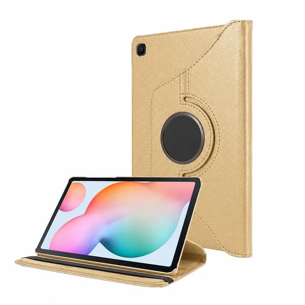 Samsung Galaxy Tab S6 - Etui 360° Roterbar Guld