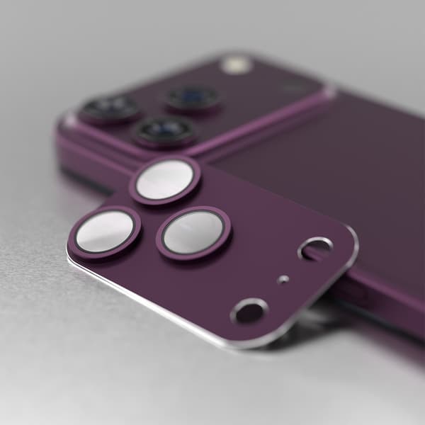 iPhone 18 Pro / 18 Pro Max – Etteri Full Kameraskydd 9H – Dark Cherry