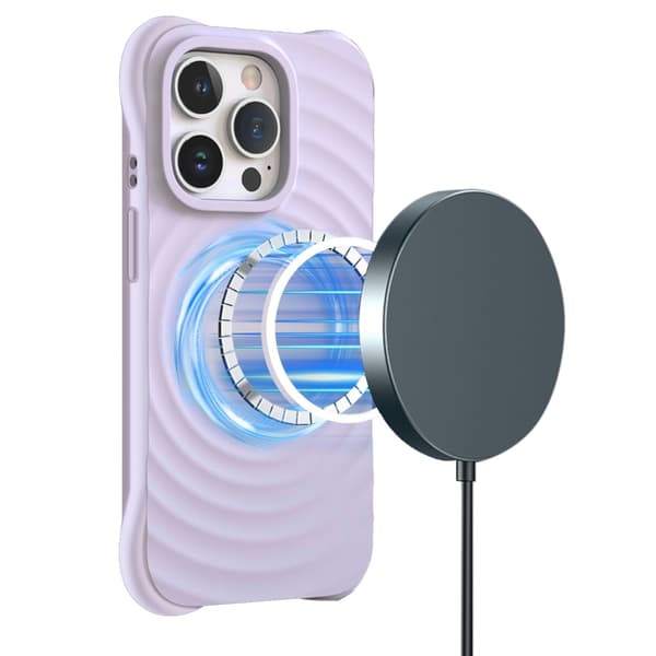 iPhone 14 Pro - MagSafe kompatibel Circle Mag Cover Lyslilla