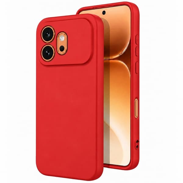 Honor 600 - Silikone Mat TPU Blødt Cover - Rød