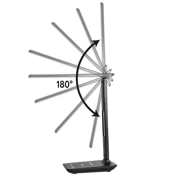 Huslog multifunktionel lampe med ur / Trådløs oplader til Apple Samsung