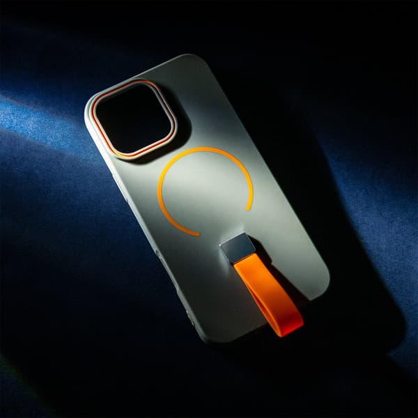 Loop Thin Mag cover til iPhone 15 - MagSafe med fingerholder Grå