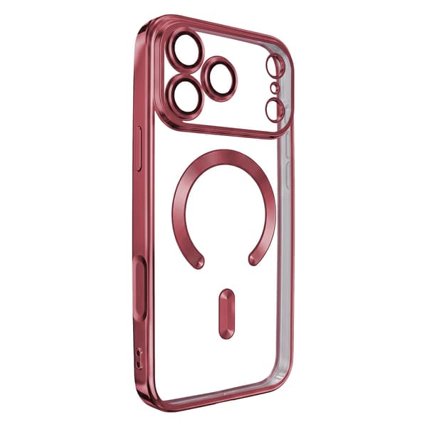 iPhone 18 Pro / iPhone 17 Pro - MagSafe-kompatibelt Chrome Cover - Dark Cherry