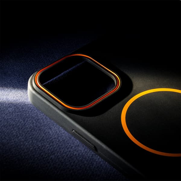 Loop Thin Mag -kuori iPhone 17 Airille - MagSafe sormipidikkeellä Musta