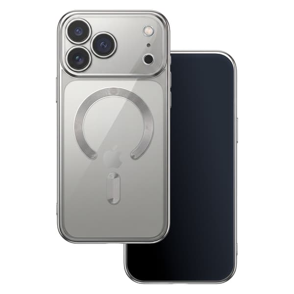 iPhone 18 Pro Max / iPhone 17 Pro Max - MagSafe-kompatibelt Chrome Cover - Sølv