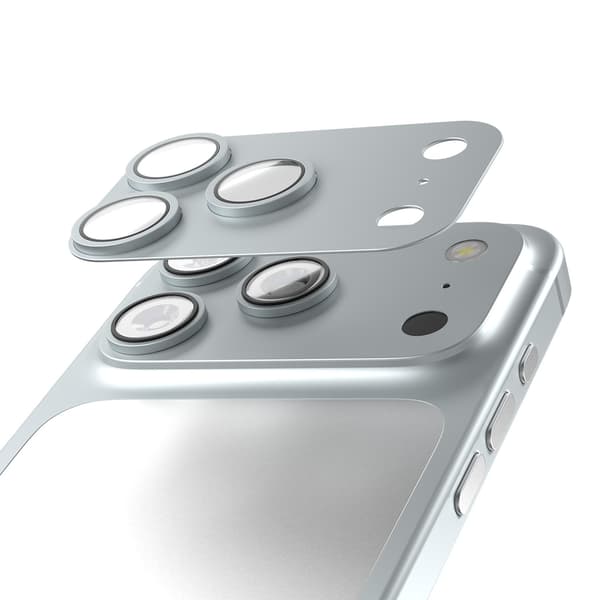 iPhone 18 Pro Max – Etteri Full Kamerabeskyttelse 9H – Sølv