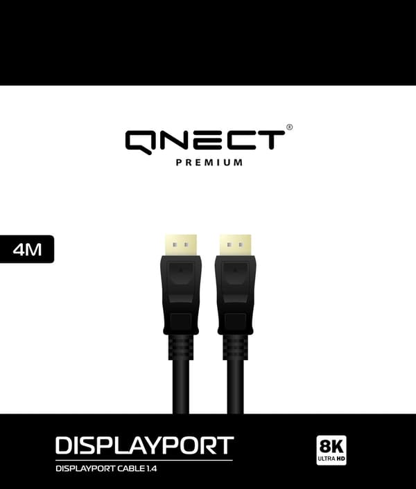 DisplayPort 1.4 Kabel 4m – 8K@60Hz / 4K@60Hz, 32.4Gbps, HDR