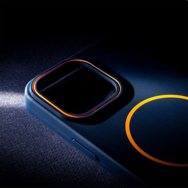 Loop Thin Mag -kuori iPhone 16 Pro Maxille - MagSafe sormipidikkeellä, tummansininen