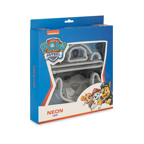 Paw Patrol Neon LED Marshall – 25×25 cm med Stativ & USB-strøm