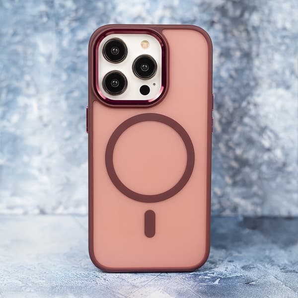 iPhone 17 - Frozen MagSafe Mag -kuori - Punainen