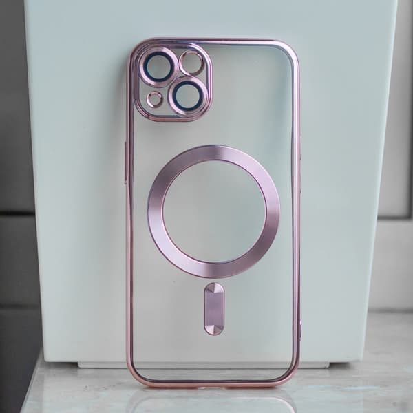iPhone 18 Pro / iPhone 17 Pro - MagSafe-kompatibelt Chrome Cover - Rosaguld