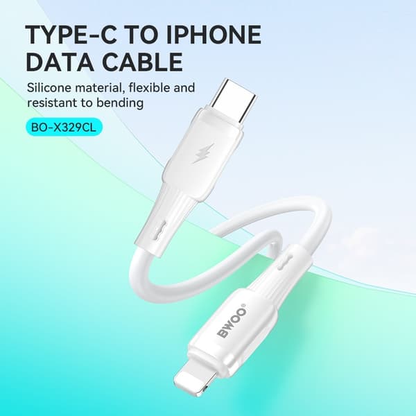 27W iPhone Hurtigopladning USB-C til Lightning Kabel Dataoverførsel 480Mbps