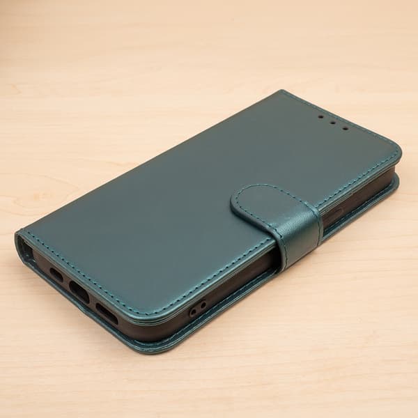 iPhone 16 Plus - Book Case Fodral Mobilplånbok Mörkgrön