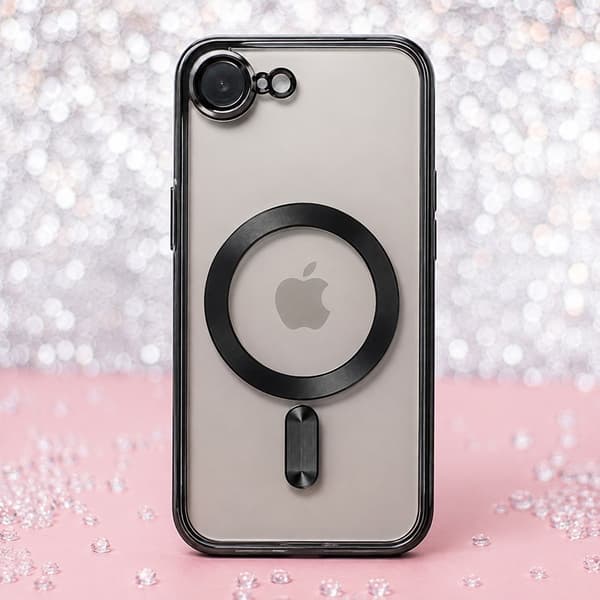 iPhone 17e / iPhone 16e - MagSafe-kompatibelt Chrome Cover med Kamerabeskyttelse