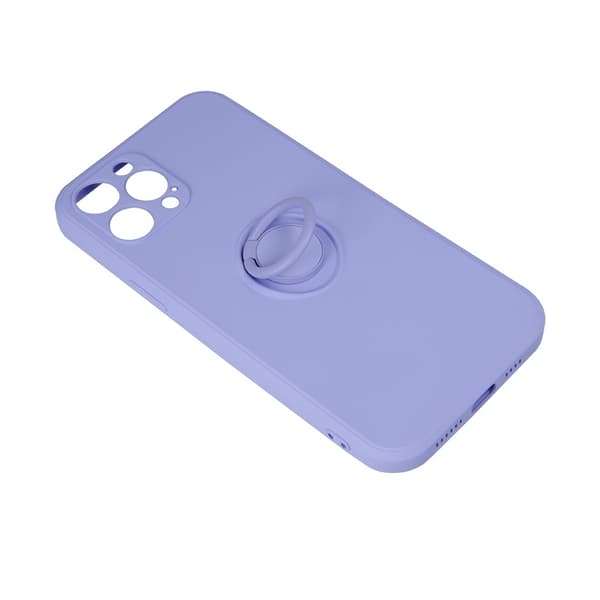 iPhone 16 Pro Max - Finger Grip Cover Mat med Ringholder & Stativ - Lilla