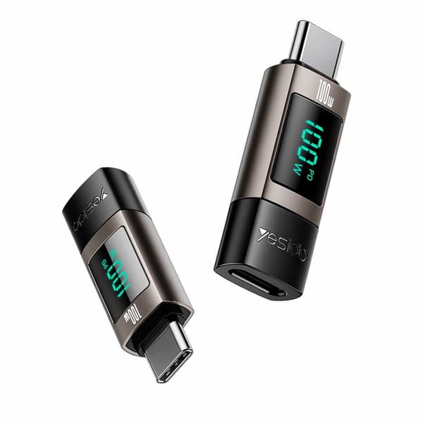 USB-C til USB-C Adapter 100W PD opladning & 480Mbps dataoverførsel