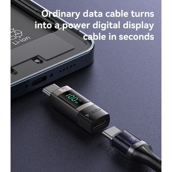 USB-C till USB-C Adapter 100W PD laddnings & 480Mbps dataöverföring
