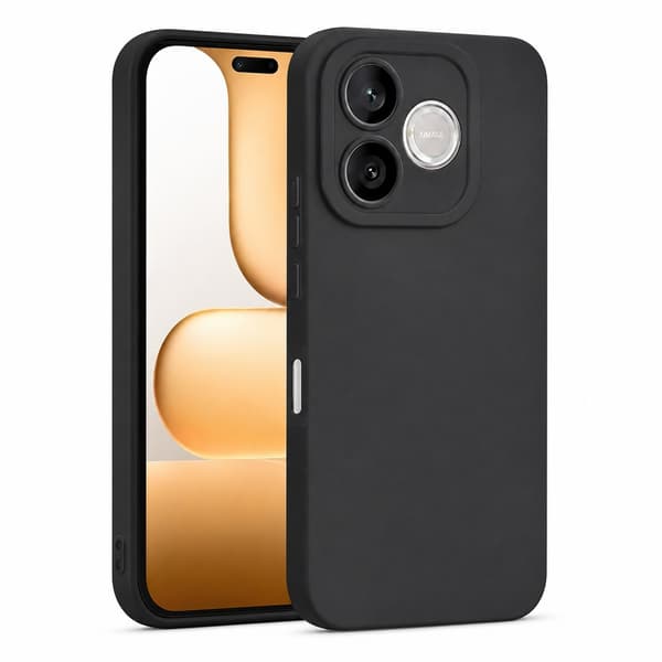 Honor 600 Lite - Mat TPU Blødt Cover - Sort