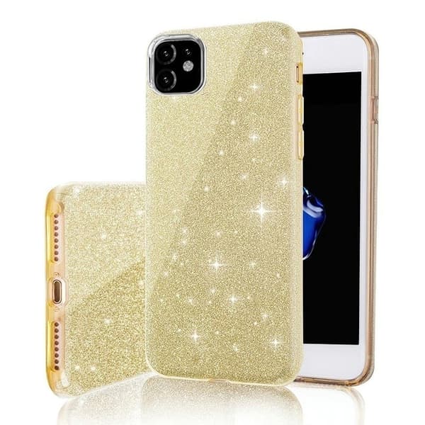 iPhone 17 - 3in1 Glitter Elegant Blød Skal Guld